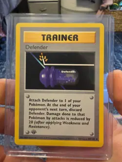 Pokemon Defender 1st Edition Base Set Shadowless 80/102 - Image 1