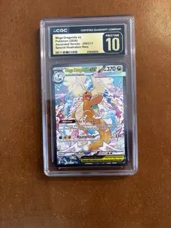 CGC PRISTINE 10 - LOW POP!! Mega Dragonite Ex Pokemon Ascended Heroes - SIR - Image 1