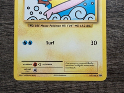 POKEMON NON HOLO SURFING PIKACHU 111/108 RARE EVOLUTIONS NEW ARCEUS SLEEVE LP - Image 3
