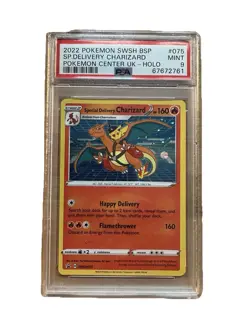 Pokemon PSA 9 TCG Special Delivery Charizard SWSH075 Black Star Promo PSA 9 - Image 1