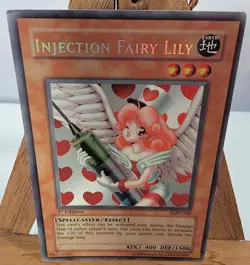 Injection Fairy Lily LOD-100 Legacy of Darkness 1st Edition Secret Rare #15 2003 - Image 2