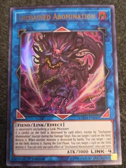 Unchained Abomination Ultra Rare Chaos Impact CHIM-EN045 LP 1st - Image 1