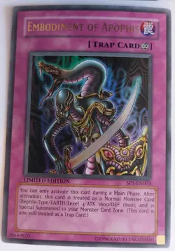 Yugioh tcg Embodiment of Apophis SP1-EN003 Limited Edition mp - Image 1