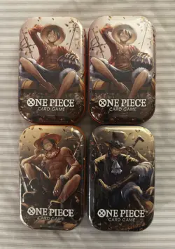 One Piece Tin Pack Set Vol. 2 - Lot Of 4 (FACTORY SEALED) - Image 1