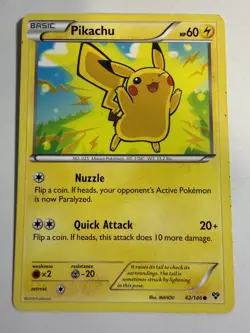 Pikachu - 42/146 - XY Base Set Pokemon Card - LP - Image 1