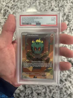 Pokemon TCG Marshadow Mega Evolution Illustration Rare Card 146/132 PSA 9 - Image 3