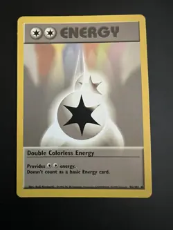 1999 Pokemon TCG Double Colorless Energy Base Set Card 096/102 NP - Image 1