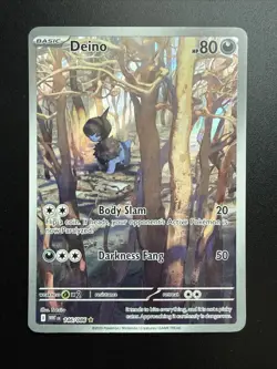 Pokemon TCG White Flare Deino Illustration Rare Card 146/086. NM - Image 1