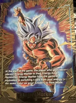 Dragon Ball Super Card Game Son Goku Energy Marker Alt Art Foil E-127 - Image 1