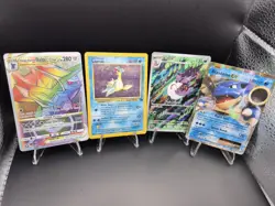 Fossil Holo Lapras Arbok Blastoise Etc 4x Pokemon Card Lot Full Art Holo Rainbow - Image 1