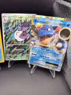 Fossil Holo Lapras Arbok Blastoise Etc 4x Pokemon Card Lot Full Art Holo Rainbow - Image 3
