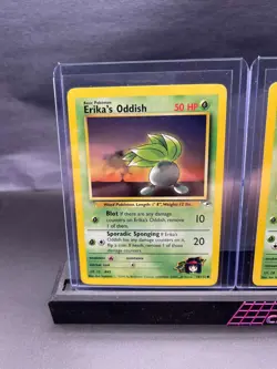 🌿 Pokemon TCG – Erika's Oddish, Gloom & Vileplume Bundle – Gym Heroes (3 Cards) - Image 2