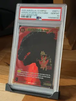 PSA 10 Godzilla (2016) 4th Form - SSSP Signature 1/100 - Godzilla Card Game - Image 1