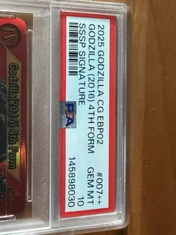 PSA 10 Godzilla (2016) 4th Form - SSSP Signature 1/100 - Godzilla Card Game - Image 3