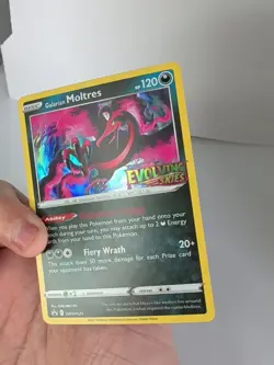 Galarian Moltres SWSH125 Prerelease Holo Promo Pokemon Card Evolving Skies - Image 3
