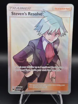 Steven's Resolve (Full Art) Ultra Rare SM - Celestial Storm 165/168 Pokemon Card - Image 1
