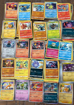Pokemon Cards Lot of 125 Card Lot with Holo/Reverse Holos Included! Bulk Lot - Image 1