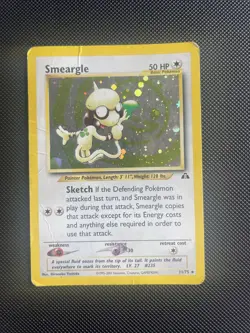 Pokemon Card - Smeargle 11/75 Neo Discovery Holo Rare WOTC PLAYED - Image 1