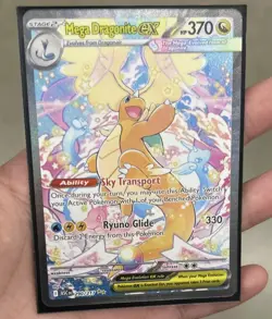 Mega Dragonite EX Pokemon TCG Full Art Holo Card 370 HP 290/217 EX - Image 1