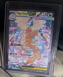 Mega Dragonite EX Pokemon TCG Full Art Holo Card 370 HP 290/217 EX - Image 2