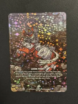 Dead World TCG War 210/184 SR Borderless Holo Card Kickstarter 2025 - Image 1
