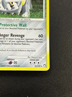 Bastiodon LV.51 21/123 – Mysterious Treasures Holo Rare Pokemon TCG Card MP - Image 3