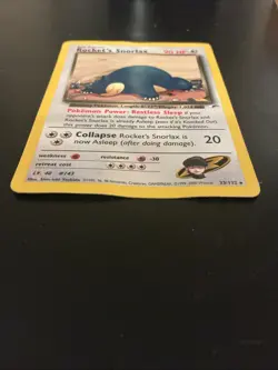 Pokemon Rocket's Snorlax Vintage Card Team Rocket #33/132 Wotc 2000 - Image 4