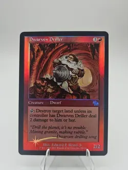 Dwarven Driller FOIL Judgment NM Red Uncommon MAGIC GATHERING CARD - Image 1