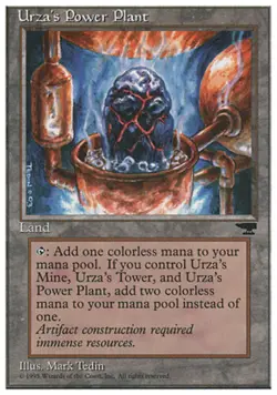 4x Urza's Power Plant (Rock in Pot) ~ Heavily Played Chronicles MTG Magic x4 4 U - Image 1