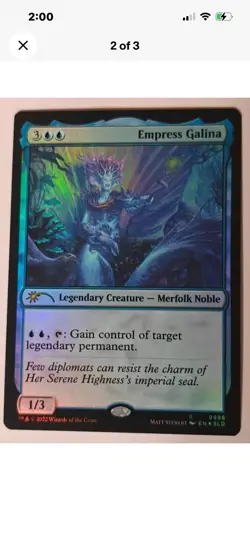 FOIL MTG Secret Lair Empress Galina #9998 -SLD Finally! Left-Handed - Image 1