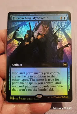 🔥 MTG - Encroaching Mycosynth - Phyrexia All Will Be One FOIL RARE #380 NM 🔥 - Image 1