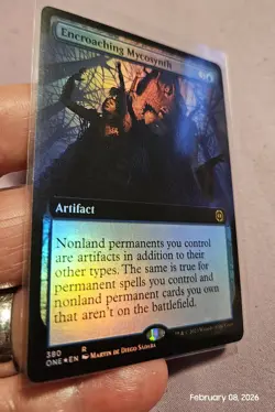 🔥 MTG - Encroaching Mycosynth - Phyrexia All Will Be One FOIL RARE #380 NM 🔥 - Image 2