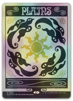 Plains (0888) (Rainbow Foil) #888 (NM) Secret Lair Drop SLD Magic MTG - Image 1