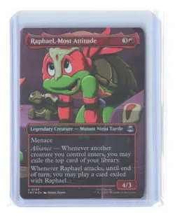 Teenage Mutant Ninja Turtles #199 Raphael, Most Attitude (Borderless) Foil - Image 1