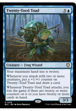 1x MTG Twenty-Toed Toad - Bloomburrow Rare! NM Mint! Ships fast - Image 1