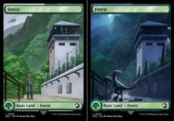 1 x Forest (0025) Double-sided Land - Universes Beyond: Jurassic World - NM-Mint - Image 1