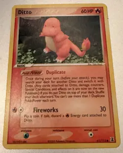 Ditto (Charmander) 61/113 Delta Species Common 2005 Vintage Pokemon TCG LP - Image 1