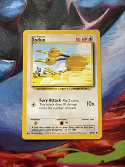 Doduo 48/102 Base Set Unlimited Pokemon TCG 1999 NM/MINT - Image 1
