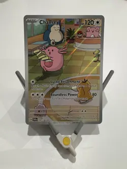 Pokemon Chansey TCG Twilight Masquerade Illustration Rare Holo Card 187/167 - Image 1