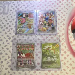 Pokemon TCG Twilight Masquerade Full Art Holo 4 Card Lot English - Chansey, Cra… - Image 1