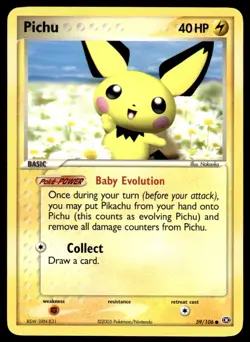 Pokemon TCG Emerald #59/106 Pichu NM - Image 1