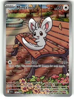 Pokemon TCG SV: Black Bolt #152/086 Minccino NM - Image 1