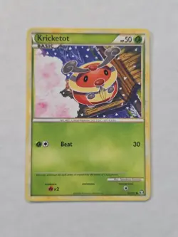 Kricketot 65/102 NM 2010 Triumphant Pokemon Card - Tomokazu Komiya Art - Image 1