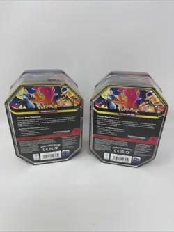 Pokemon TCG Mega Evolution Charizard EX 2 Tins Blue & Orange Brand New Rare Hot - Image 2