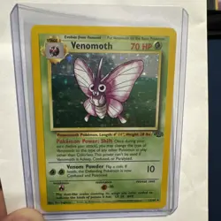 Venomoth Jungle 13/64 Pokemon Holo Rare 1999 WOTC Vintage LP Lightly Played TCG - Image 1
