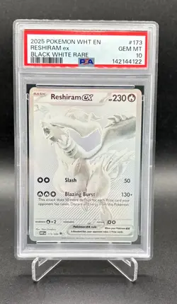 Pokemon Reshiram ex 173/086 - White Flare - Black White Rare - PSA 10 GEM MINT - Image 1