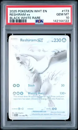 Pokemon Reshiram ex 173/086 - White Flare - Black White Rare - PSA 10 GEM MINT - Image 3
