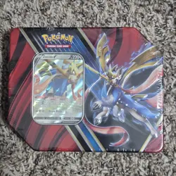 2020 Pokemon TCG Legends of Galar Tin Zacian V Factory Sealed 5 Packs - Image 1