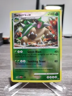TORTERRA 39/127 RARE PLATINUM POKEMON REVERSE HOLO LP 2009 - Image 1