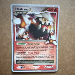 Pokemon Heatran LV.X 120 HP Diamond & Pearl DP31 Nintendo 2008 Promo Holo - Image 1